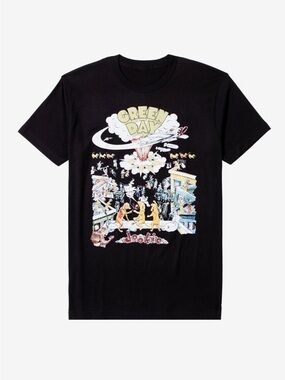 Hot Topic Black Green Day Dookie Album Tee